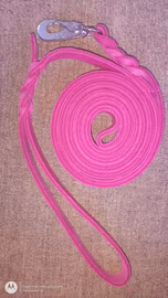 Läderkoppel cerise ca 300cm