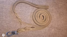 Läderkoppel oliv ca 260 cm