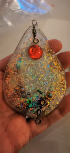 TFISH RAUTAS STINGRAY MIDI 9cm,  Red Crystal Pearl