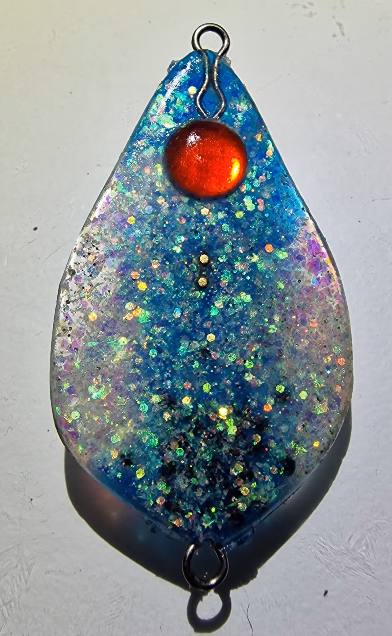 TFISH RAUTAS STINGRAY MINI,  7cm, Light Blue  Pearl and Red Eye