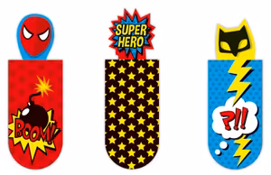 Magnetic Bookmark Super heros