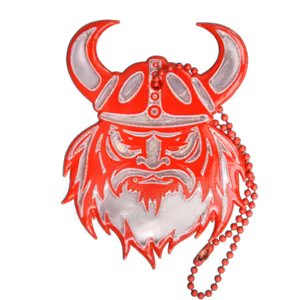 Vikingahuvud, röd