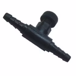 Luftkran i plast 1-vägs för luftslang 4/6 mm. - 1 pack