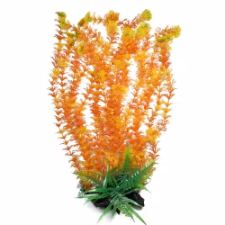 Plastväxt Cabomba orange med grön topp 55 cm