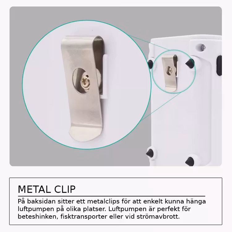 EKAN EK-LD20 - Uppladdningsbar Luftpump - 180 l/h