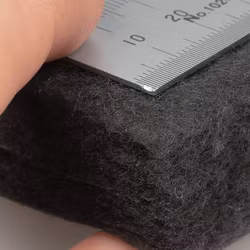 Filtermatta - Svart - Fin bambu - 100x30x3 cm