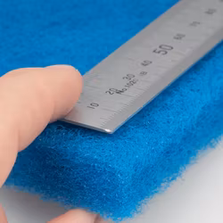Filtermatta - Blå - Mellangrov - 63x12x2 cm