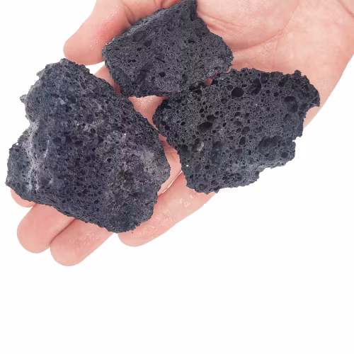 Nano sten - Darwin Black Lava rock