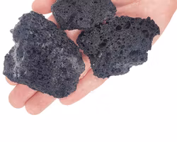 Nano sten - Darwin Black Lava rock
