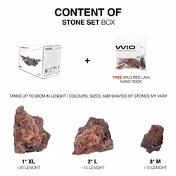 Sten kit - Wild red lava rock