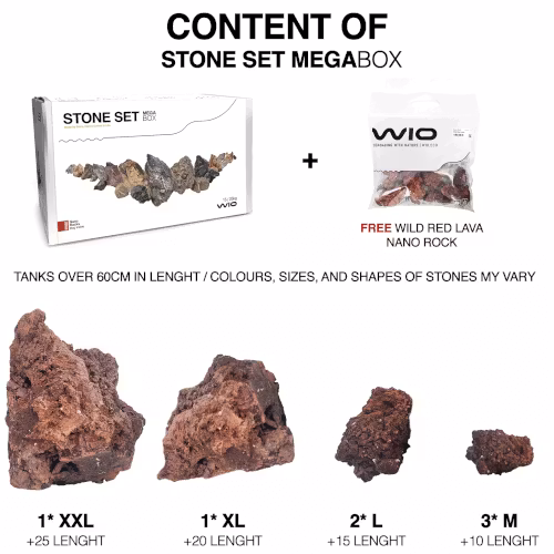Sten Megakit - Wild red lava rock