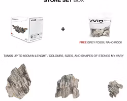 Sten kit - Grey fossil wood rock