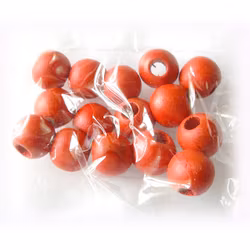 Runda träpärlor -11 mm