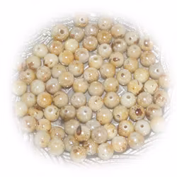 Akrylpärlor - ca 10 mm - creme