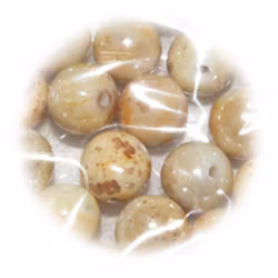 Akrylpärlor - ca 10 mm - creme