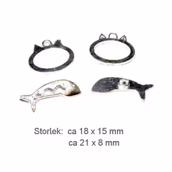 Berlock + Lås - katt och fisk