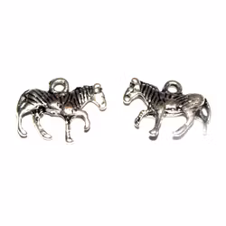 10 st berlocker / charms - zebra