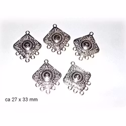 5 st berlocker / charms - hänge med öglor