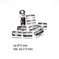 10 st mellandelar med spiral - ca 8 x 5 mm