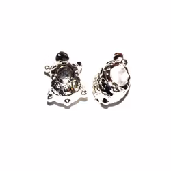 10 st mellandelar - sköldpadda  - ca 7 x 14 mm