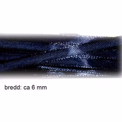 Band - ca 5 meter - ca 6 mm - mörkblå eller brun