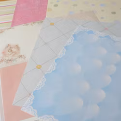 Scrapbookingspapper - ca 20 - 30 cm - ca 25 st - baby/barntema