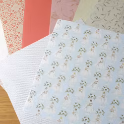 Scrapbookingspapper - ca 20 - 30 cm - ca 25 st - kärlek / blommor