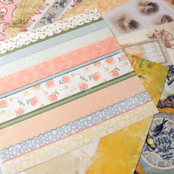 Scrapbookingspapper - ca 20 - 30 cm - ca 25 st - mix