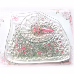 Stämpel - babyvagn med blommor Wild Rose Studio