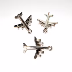 10 st berlocker / charms - flygplan