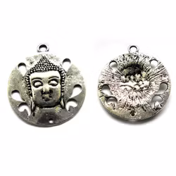 6 st berlocker / charms - buddha