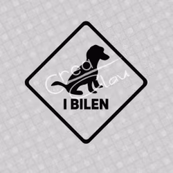 Bildekal - Pudeli bilen - svart eller vit