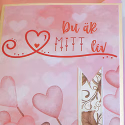 Handgjort kort - Du är Du är mitt liv