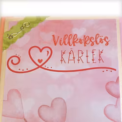 Handgjort kort -  Villkorslös kärlek