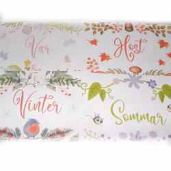 Toppers/dekorationer till scrapbooking, kort, journal, mm - årstider, blommor och blad