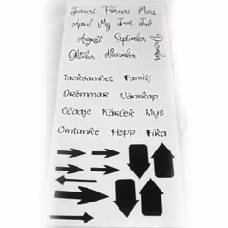 Toppers/dekorationer till scrapbooking, kort, journal, mm