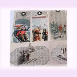 Bilder till scrapbooking/egna kort -10 st - vintagestil