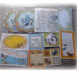 Bilder till scrapbooking/egna kort - 11 st - fjärilar