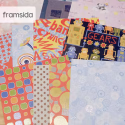 Scrapbookingspapper - ca  15 x 15 cm - 12 st
