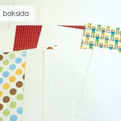 Scrapbookingspapper - ca  15 x 15 cm - 12 st