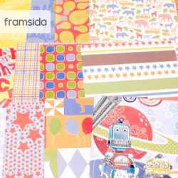 Scrapbookingspapper - ca  15 x 15 cm - 12 st