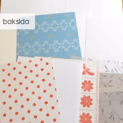 Scrapbookignspapper - 12 ark - 14 - 15 cm