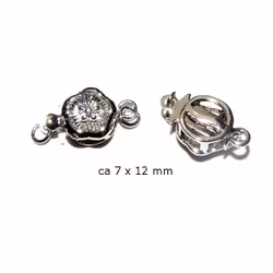 Lås - boxlås - blomma - 7 x 12 mm