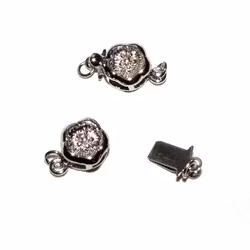Lås - boxlås - blomma - 7 x 12 mm