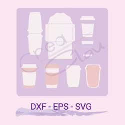 Digital fil - take-away mugg + kuvert