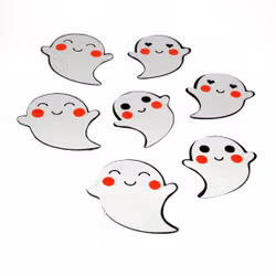 Spöke - toppers och paljetter till scrapbooking, egna kort, tags, journal, mm