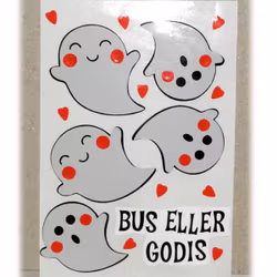 Stickers / Dekaler  - 5 st spöke
