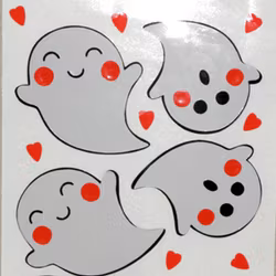 Stickers / Dekaler  - 5 st spöke