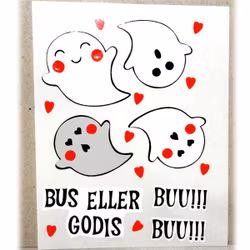 Stickers / Dekaler  - 4 st spöke