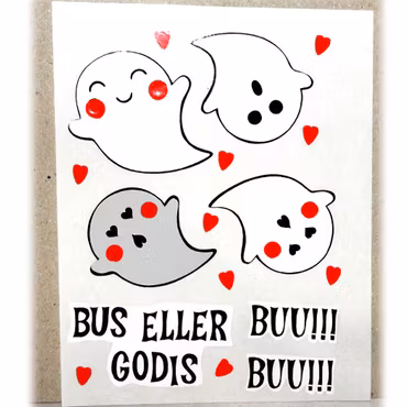 Stickers / Dekaler  - 4 st spöke